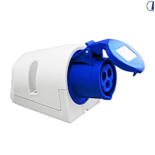 Presa esterna CEE 230v blu-ip44 femmina uscita