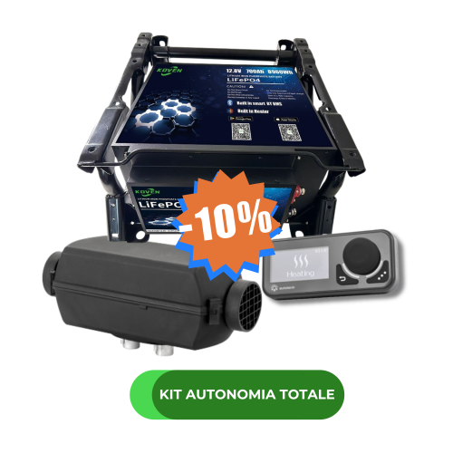 Kit Autonomia Totale KOVEN LiFePO4 700Ah + Autoterm 2D